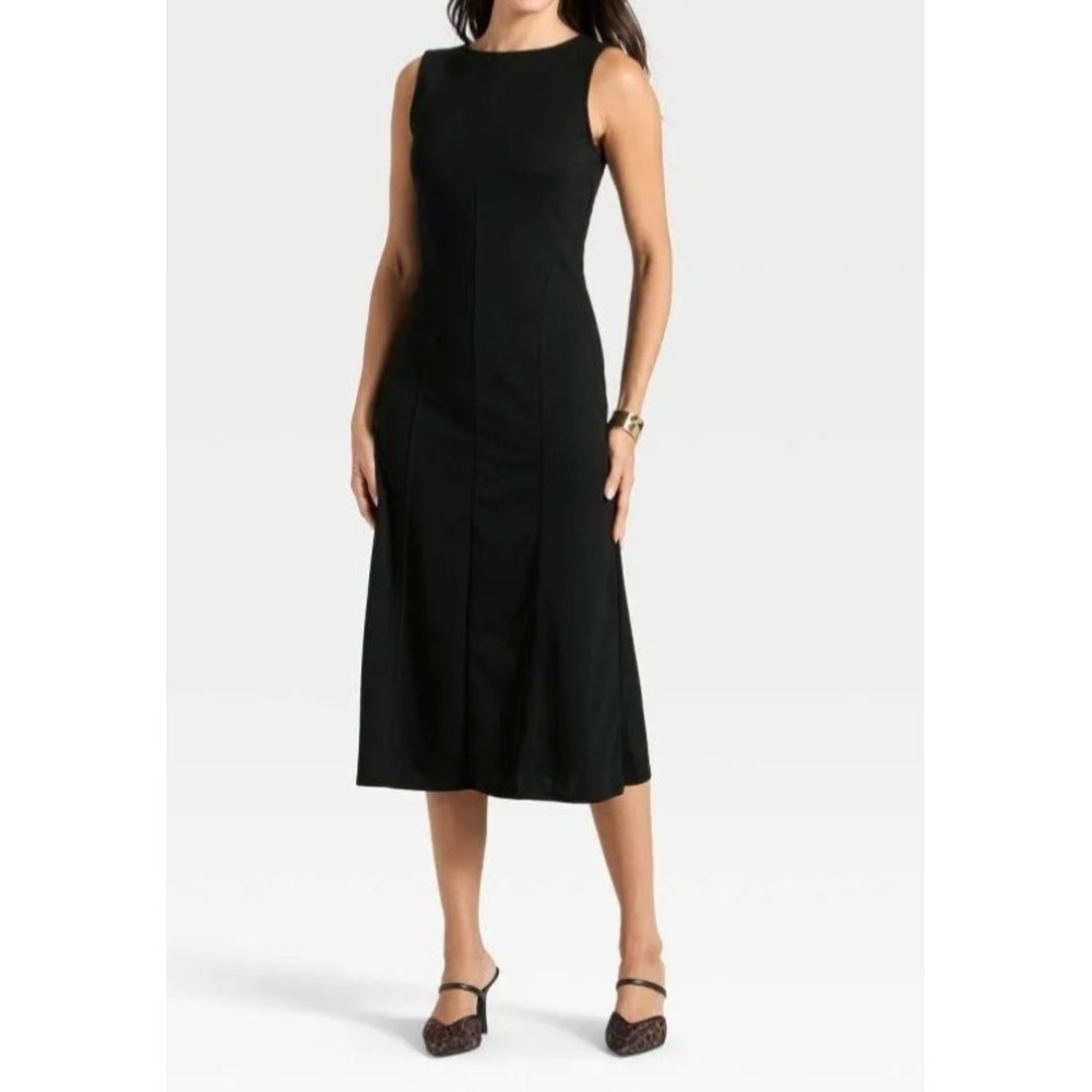 NEW A New Day Women's Knit Maxi Tank Dress Black Size XS